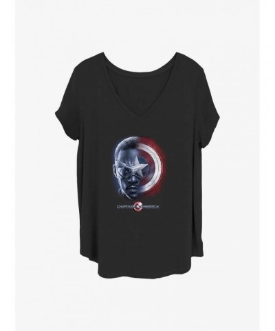 Marvel The Falcon and the Winter Soldier Sam And The Shield Girls T-Shirt Plus Size $6.94 T-Shirts